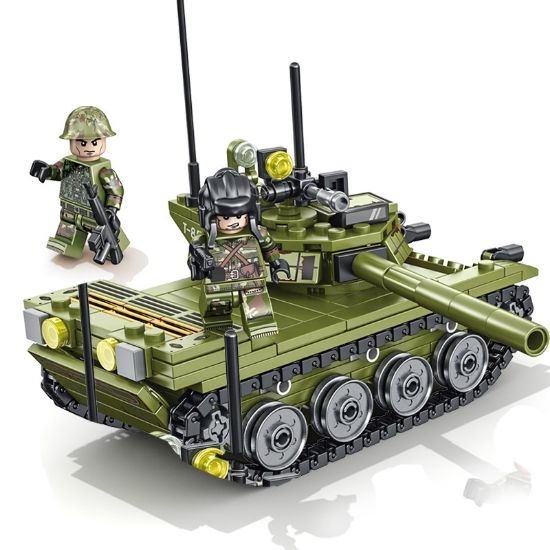 Picture of Senbo Block Tank Military tank compatible with LEGO